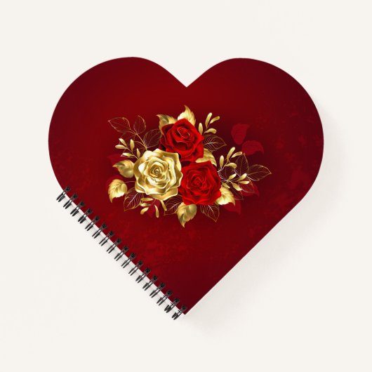 Carnet Trois Roses de bijoux (Devant)