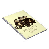 Carnet Trois singes sages (Côté Droit)