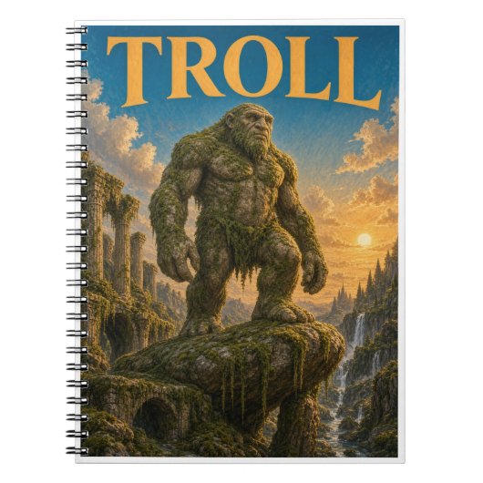 Carnet Troll, Monstre de Fantasy Gothique (Devant)