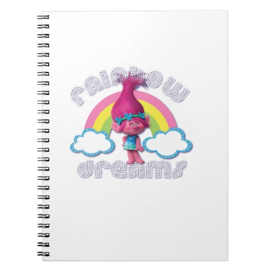 Carnet Trolls Rainbow Dreams Poppy (Devant)