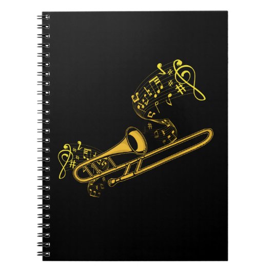 Carnet Trombone Player Brass Music Instrument Big Band (Devant)