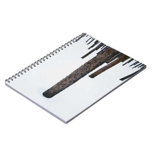 Carnet Troncs d'arbre dans la neige (Côté gauche)