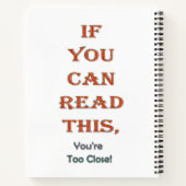 Carnet Trop étroitement (Dos)