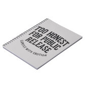 Carnet Trop Honnête Pour Une Libération Publique (Côté gauche)