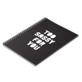 Carnet Trop impertinent pour vous (Côté gauche)