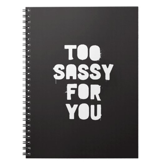 Carnet Trop impertinent pour vous (Devant)