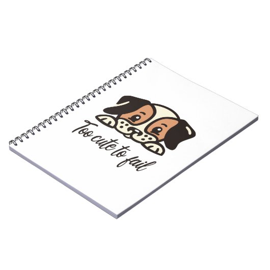 Carnet Trop mignon pour échouer (Côté gauche)