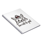 Carnet Trop mignon pour échouer (Côté Droit)