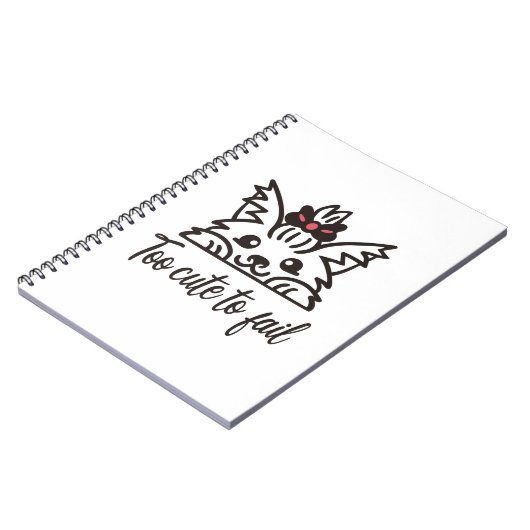 Carnet Trop mignon pour échouer (Côté gauche)