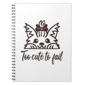 Carnet Trop mignon pour échouer (Devant)