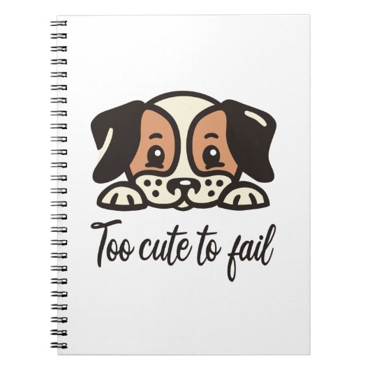 Carnet Trop mignon pour échouer (Devant)
