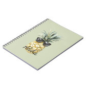 Carnet Tropical Aloha Pineapple with Sunglasses (Côté gauche)
