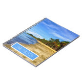 Carnet Tropical Beach Ajouter Votre Nom (Côté gauche)