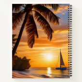 Carnet Tropical beach at Sunset (Dos)