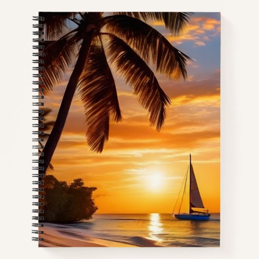 Carnet Tropical beach at Sunset (Devant)