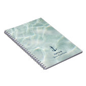 Carnet Tropical Beach & Sandy Nautical Custom Boat Name (Côté Droit)
