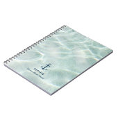 Carnet Tropical Beach & Sandy Nautical Custom Boat Name (Côté gauche)