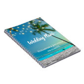 Carnet Tropical Beach String Lights Palms Plan Mariage (Côté Droit)