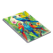 Carnet Tropical Birds Botanical Illustration (Côté Droit)
