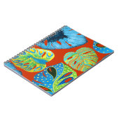 Carnet Tropical Chic : Motif feutré sans joint. (Côté gauche)