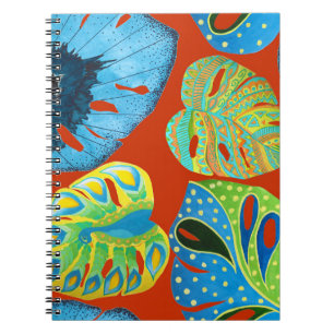 Carnet Tropical Chic : Motif feutré sans joint.
