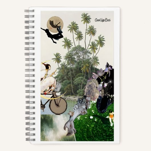 Carnet Tropical dreamlike conceptual collage (Recto)