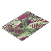Carnet Tropical Exotic : Vert tendance sans couture (Côté gauche)