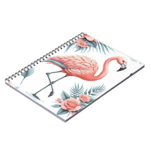 Carnet Tropical Flamingo Pair (Côté gauche)