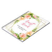 Carnet Tropical Jungle Floral Baby Shower Guest Book (Côté gauche)