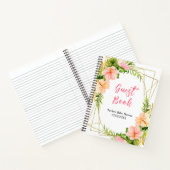 Carnet Tropical Jungle Floral Baby Shower Guest Book (Intérieur)