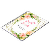 Carnet Tropical Jungle Floral Wedding Guest Book (Côté gauche)