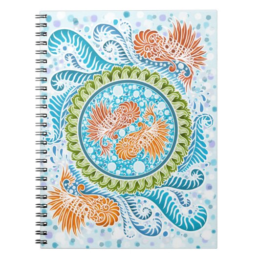 Carnet Tropical Koi Mandala (Devant)