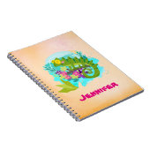 Carnet Tropical lizard with Flowers (Côté Droit)