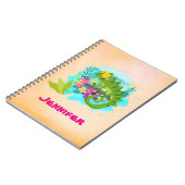 Carnet Tropical lizard with Flowers (Côté gauche)