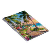 Carnet Tropical Paradise Coastal Seaside Cottage Ocean  (Côté Droit)