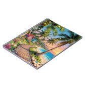 Carnet Tropical Paradise Coastal Seaside Cottage Ocean  (Côté gauche)