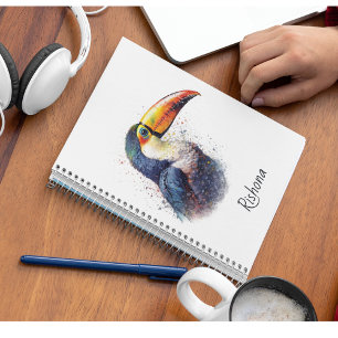 Carnet Tropical Splendor Toucan, personnalisé