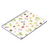 Carnet Tropical Summer Beach Vacances Motif Design (Côté gauche)