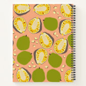 Carnet Tropical Summer Jackfruit Motif - Recette Cookbook (Dos)