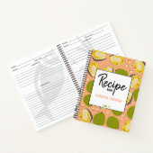 Carnet Tropical Summer Jackfruit Motif - Recette Cookbook (Intérieur)