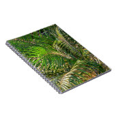 Carnet Tropique des contours de palmiers clairs du couche (Côté Droit)