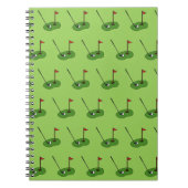 Carnet Trou de golf avec Motif Drapeau (Devant)
