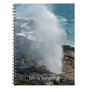 Carnet Trou Soufflant Koloa Kauai (ma photographie)
