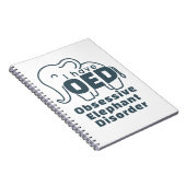 Carnet Trouble Obsessif Éléphant Mignon  (Côté Droit)