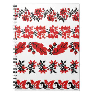 Carnet trousse de motif du schéma de vecteurs ukraine
