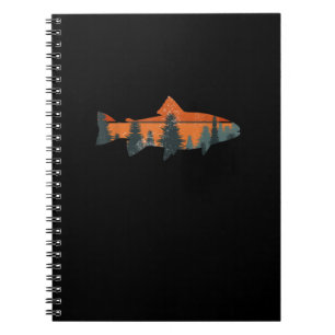 Carnet Trout Fly Fishing Nature Outdoor Fisherman Gift