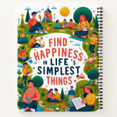 Carnet Trouvez le bonheur dans les choses les plus simple (Dos)