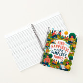 Carnet Trouvez le bonheur dans les choses les plus simple (Intérieur)