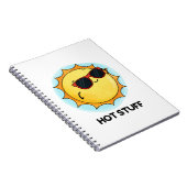 Carnet Truc Chaud Blague Soleil Jeu de mots (Côté Droit)