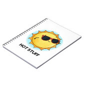Carnet Truc Chaud Blague Soleil Jeu de mots (Côté gauche)